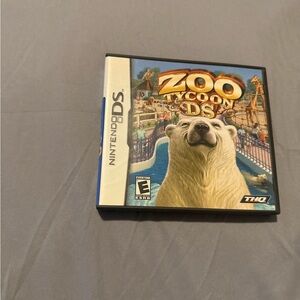 Nintendo DS Zoo Tycoon Game - Blue and White